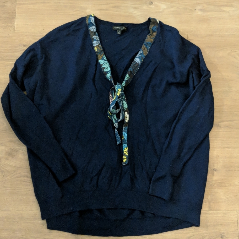 J. Crew 100 % Merino Wool Sweat Blouse